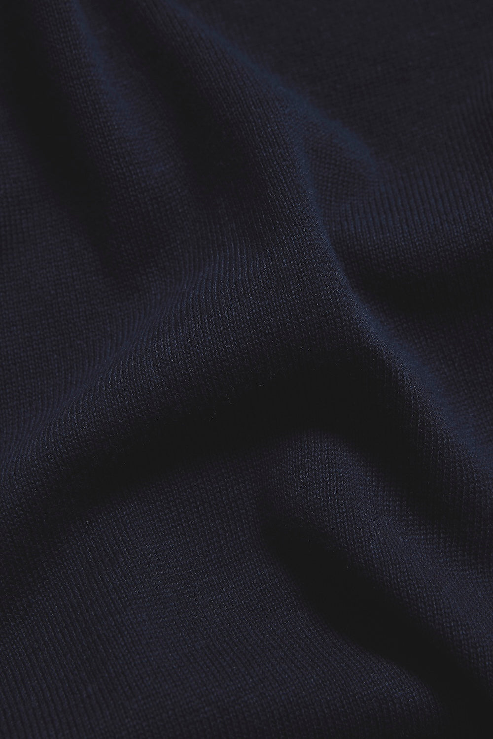 Pure Cotton Knitted Half Zip Neck Jumper in Navy