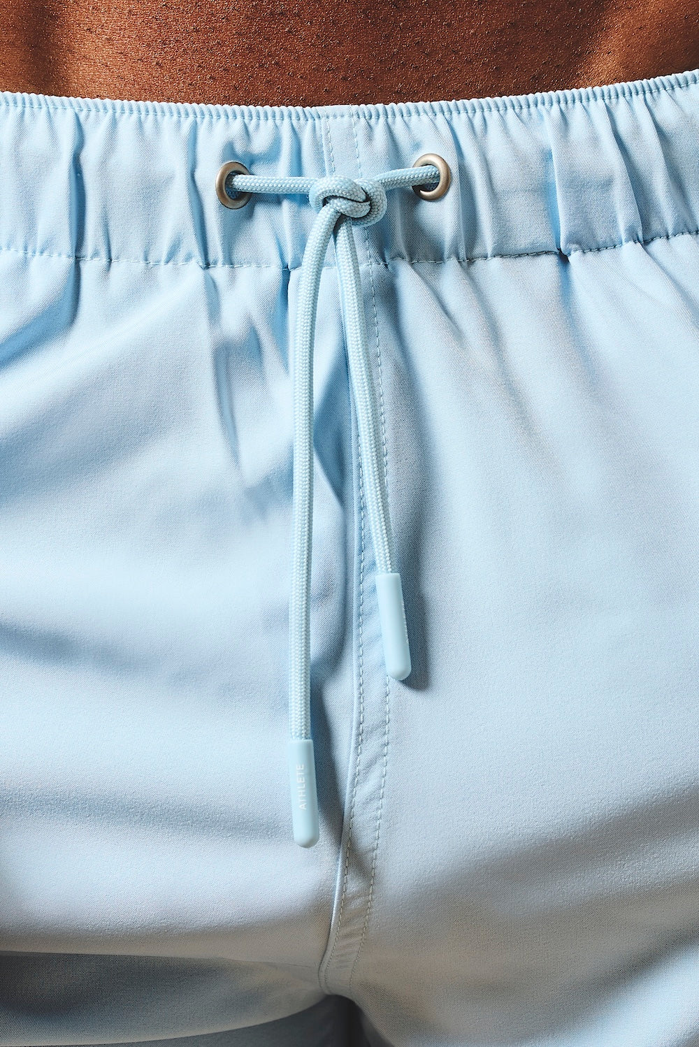 Quick Dry Plain Swim Shorts in Soft Blue