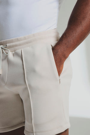 Luxe Sweat Shorts in Chalk