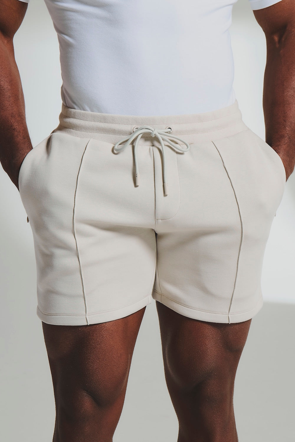 Luxe Sweat Shorts in Chalk