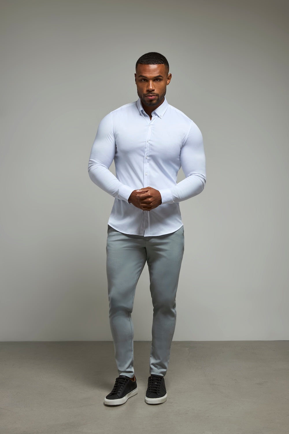 Muscle Fit Signature Shirt 2.0 in White