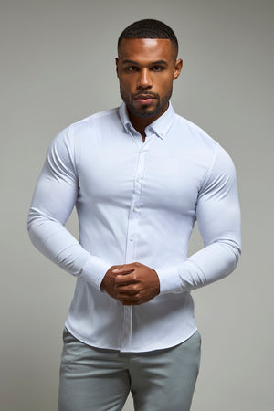 Muscle Fit Signature Shirt 2.0 in White