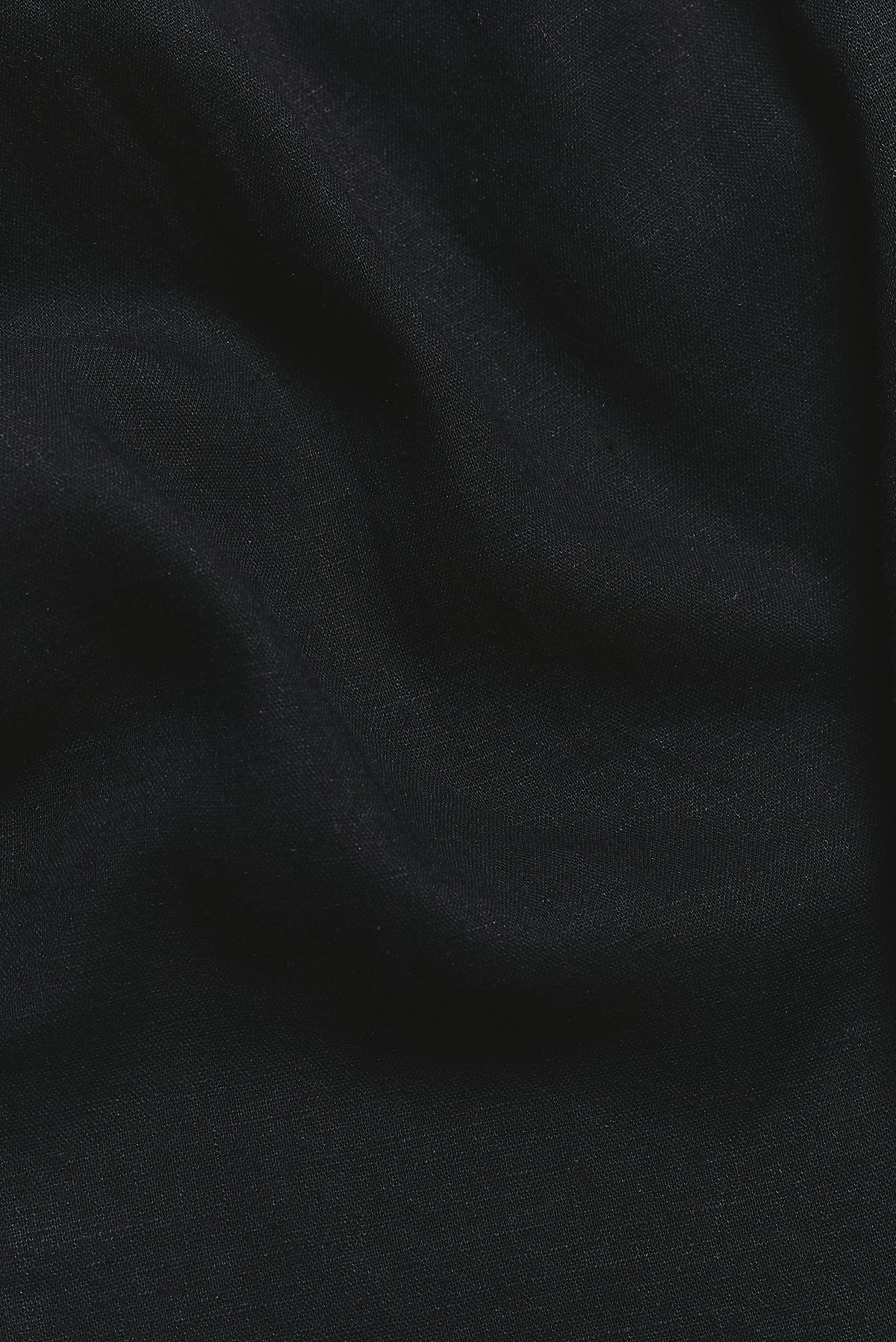 Stretch Linen Blend Cuban Collar Shirt in Navy