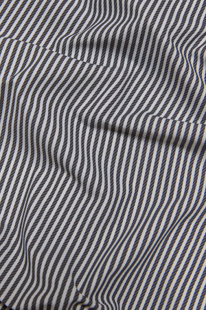 Striped Stretch Formal Shirt in Grey