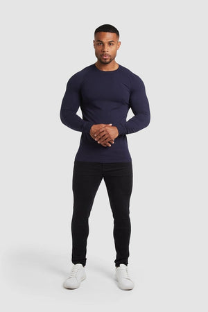 Muscle Fit T-Shirt in Navy - TAILORED ATHLETE - ROW