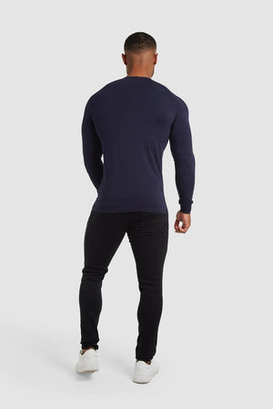 Muscle Fit T-Shirt in Navy - TAILORED ATHLETE - ROW
