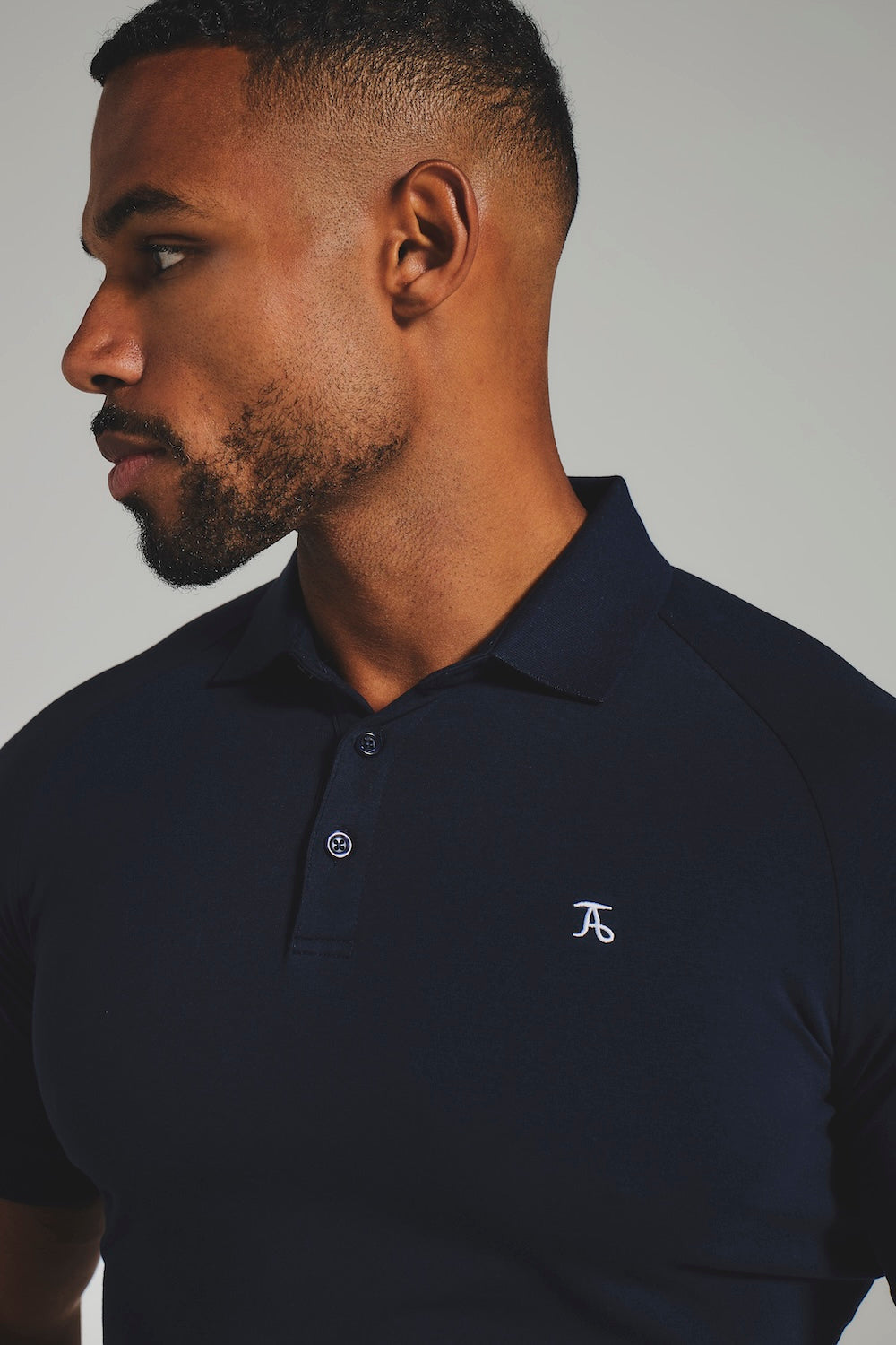 Muscle Fit Polo Shirt in True Navy