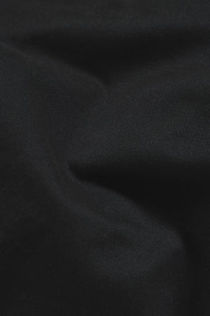 Muscle Fit Cotton Stretch Chino Trouser in Black