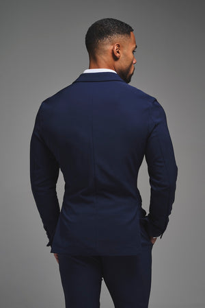 True Muscle Fit Tech Suit Jacket in Navy
