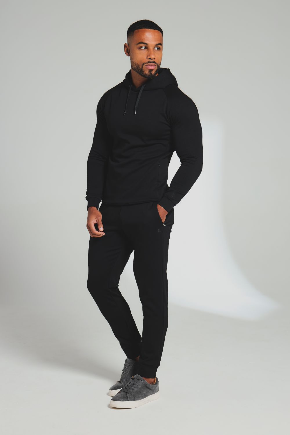 Interlock Hoodie Sweat in Black