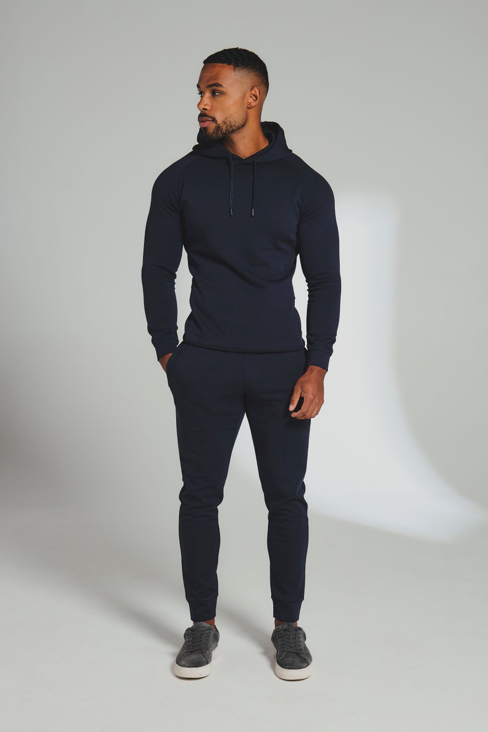 Interlock Hoodie Sweat in Navy