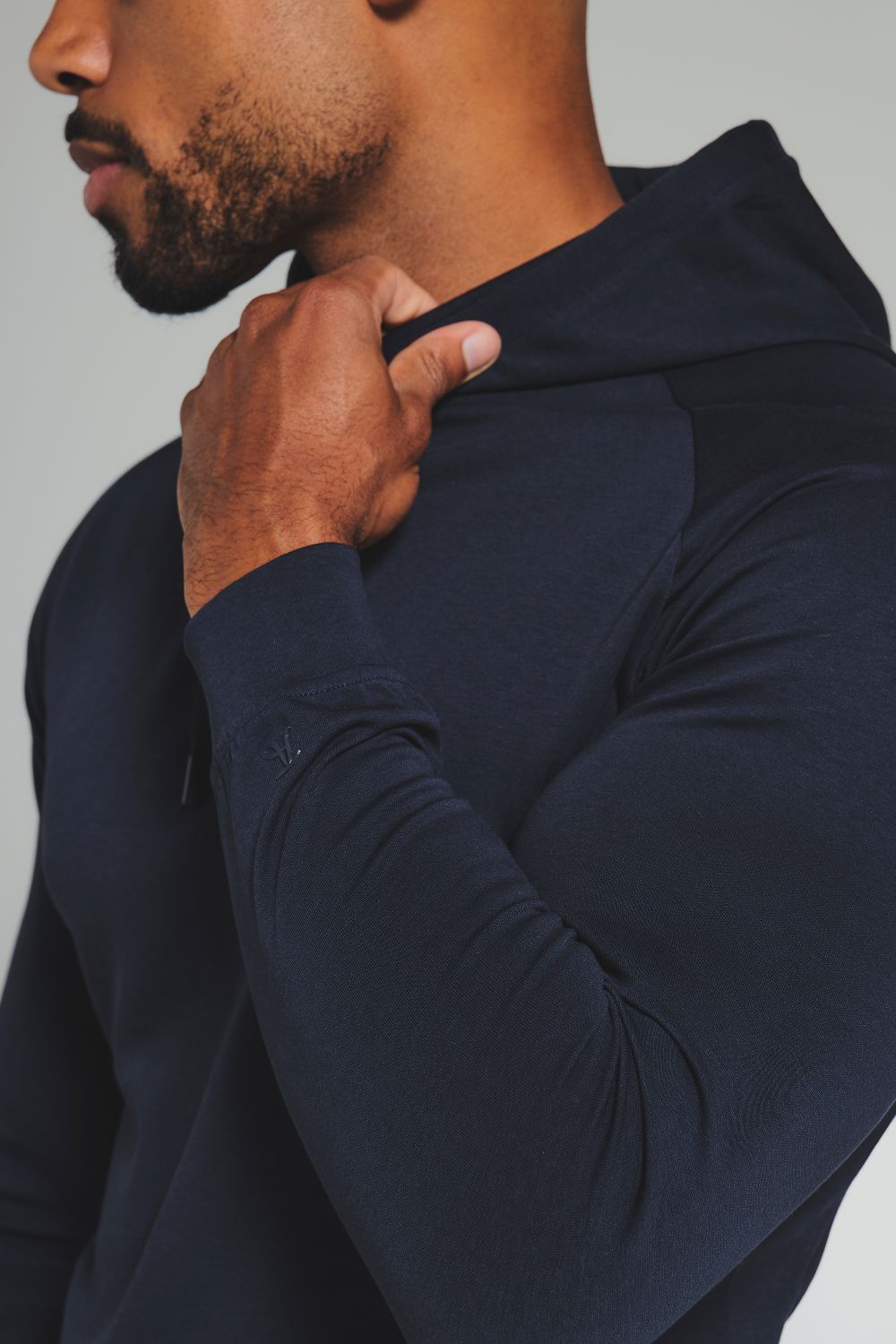 Interlock Hoodie Sweat in Navy