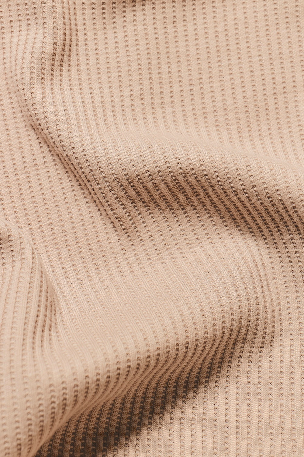 Textured Colour Blocked T-Shirt in Stone and White