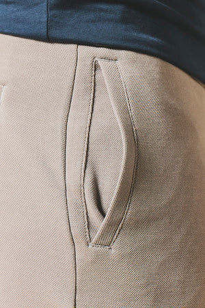 Textured Jersey Shorts in Dove Grey
