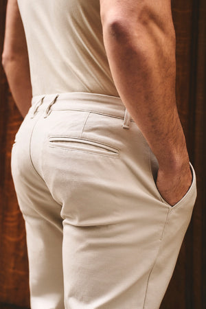 Textured Trousers in Stone