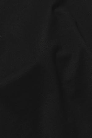 Tipped Zip Neck Polo in Black and Stone