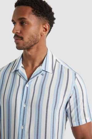Aztec Stripe Print Shirt - TAILORED ATHLETE - ROW
