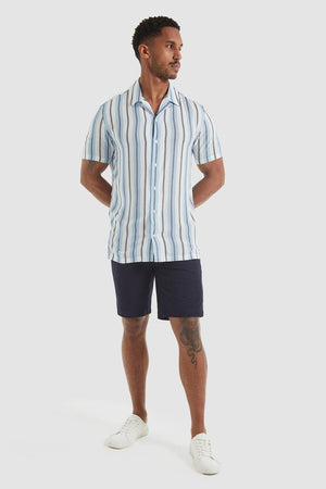 Aztec Stripe Print Shirt - TAILORED ATHLETE - ROW