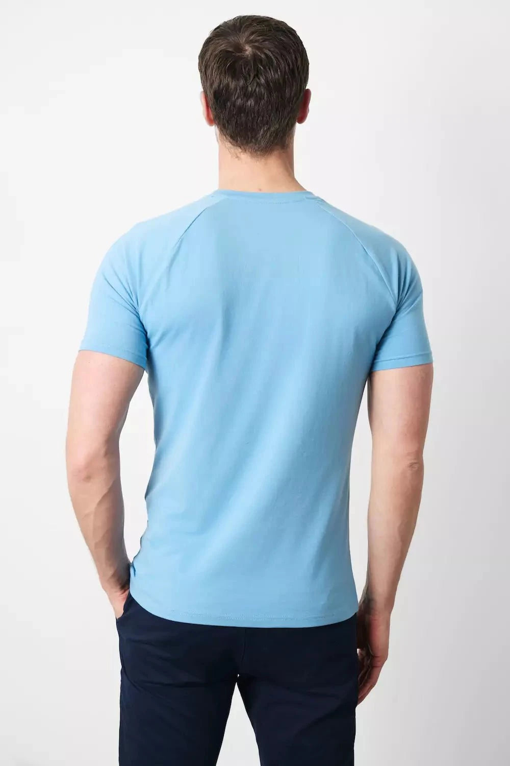 Muscle Fit T-Shirt in Soft Blue