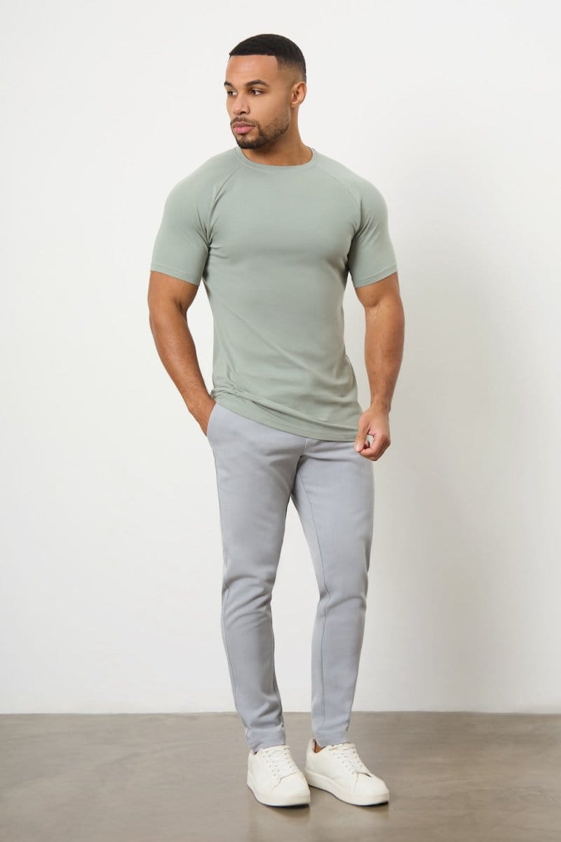 Muscle Fit T-Shirt in Sage - TAILORED ATHLETE - ROW