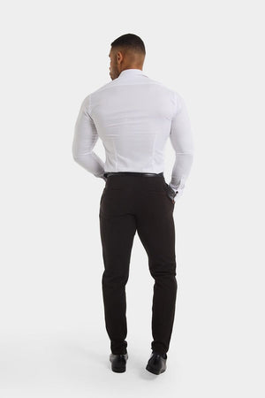 Double Cuff Shirt in White - TAILORED ATHLETE - ROW