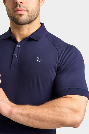 Muscle Fit Polo Shirt in True Navy - TAILORED ATHLETE - ROW
