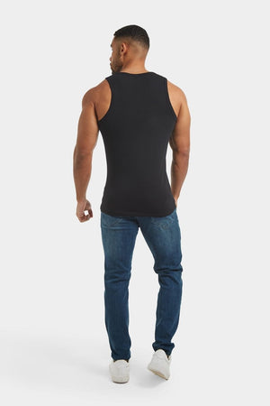 Muscle Fit Vest in Black - TAILORED ATHLETE - ROW