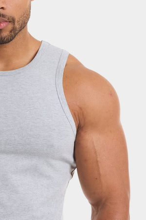 Muscle Fit Vest in Grey Marl - TAILORED ATHLETE - ROW