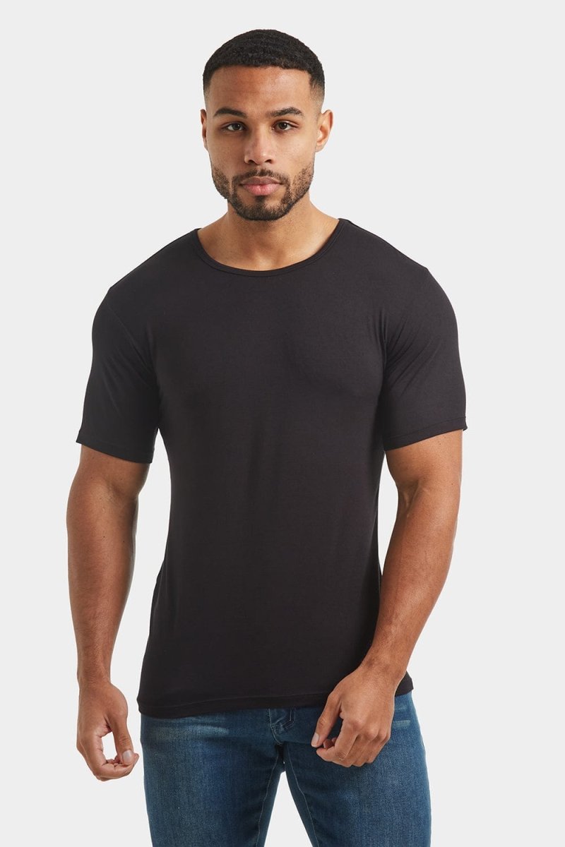 Fashion Fit T-Shirt in Black - TAILORED ATHLETE - ROW