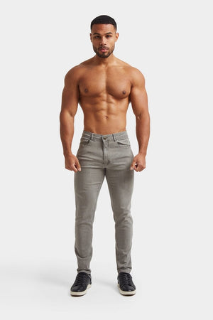 Muscle Fit Jeans in Light Grey - TAILORED ATHLETE - ROW
