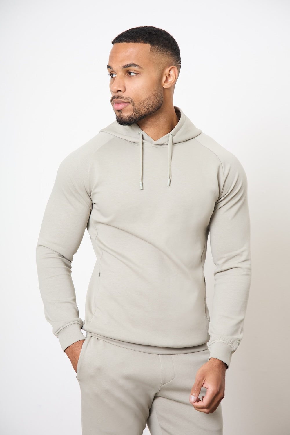 Interlock Hoodie Sweat in Smoky Sage