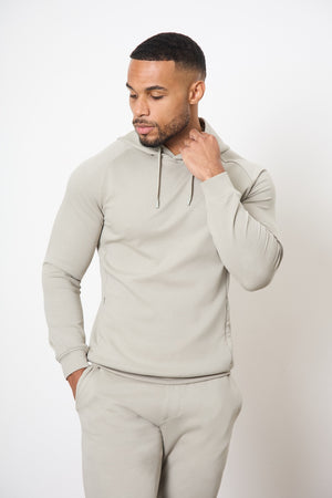Interlock Hoodie Sweat in Smoky Sage