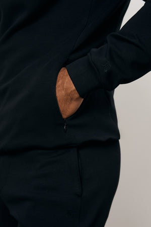 Interlock Hoodie Sweat in Black