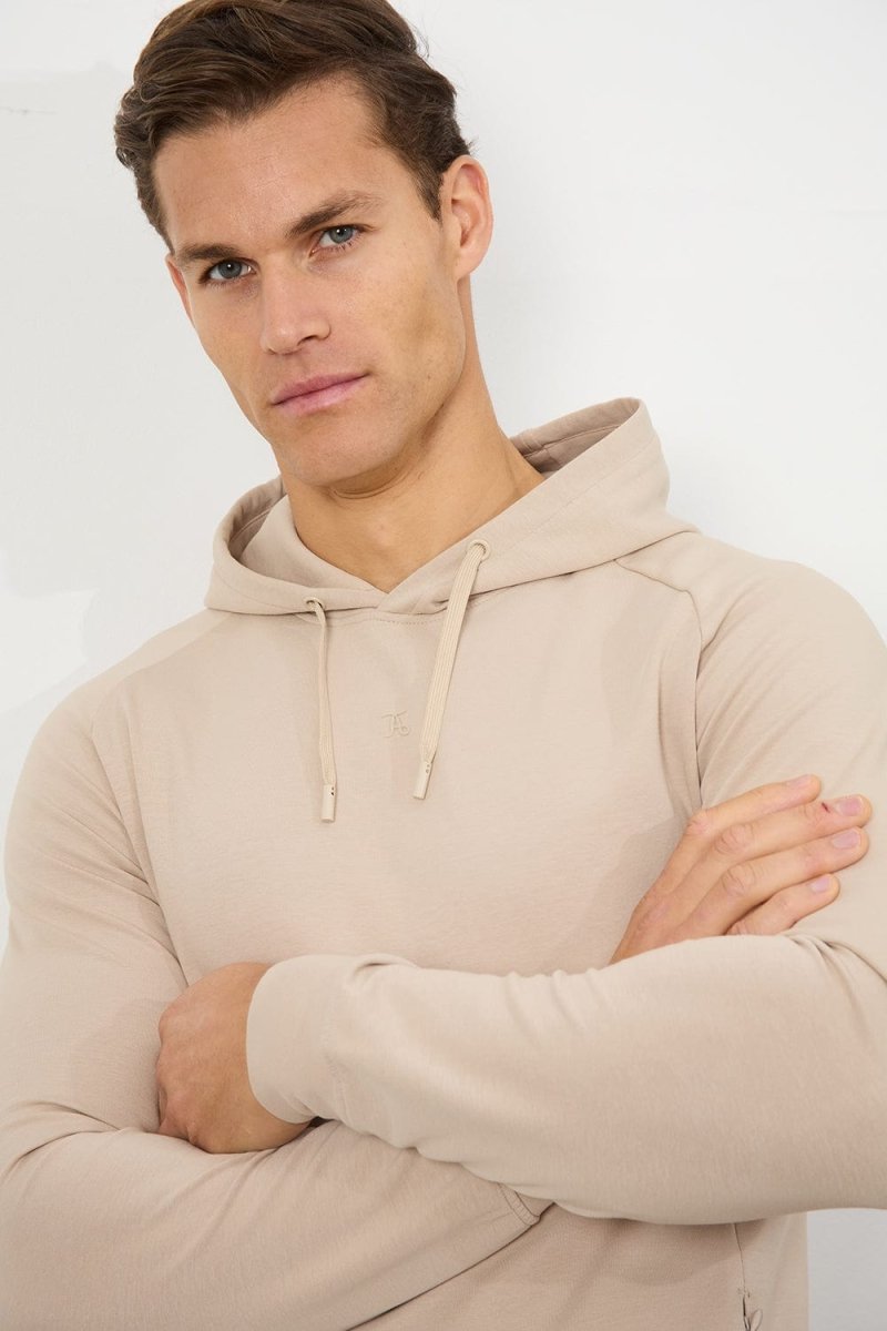 Interlock Hoodie Sweat in Stone - TAILORED ATHLETE - ROW