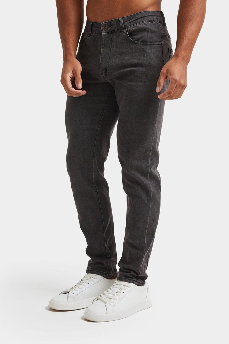Muscle Fit Jeans in Dark Grey - TAILORED ATHLETE - ROW