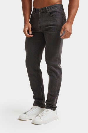 Muscle Fit Jeans in Dark Grey - TAILORED ATHLETE - ROW