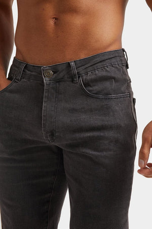 Muscle Fit Jeans in Dark Grey - TAILORED ATHLETE - ROW