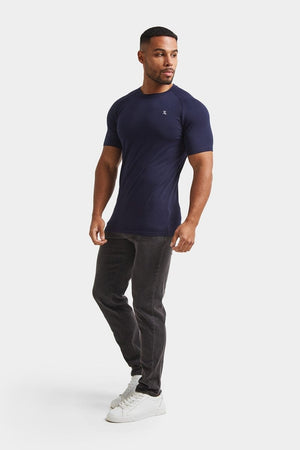 Premium Muscle Fit T-Shirt in True Navy - TAILORED ATHLETE - ROW