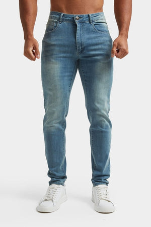 Muscle Fit Jeans in Light Blue - TAILORED ATHLETE - ROW