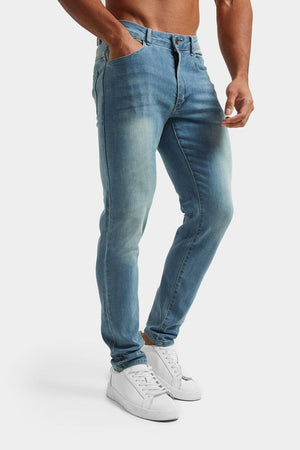 Muscle Fit Jeans in Light Blue - TAILORED ATHLETE - ROW