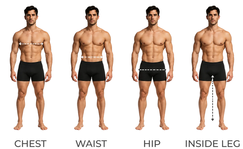Where each measurement sits