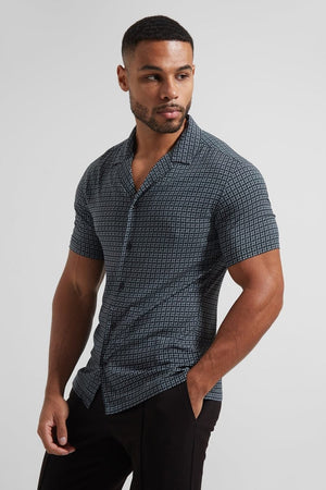 Shape Shift Printed Short Sleeve Shirt - TAILORED ATHLETE - ROW