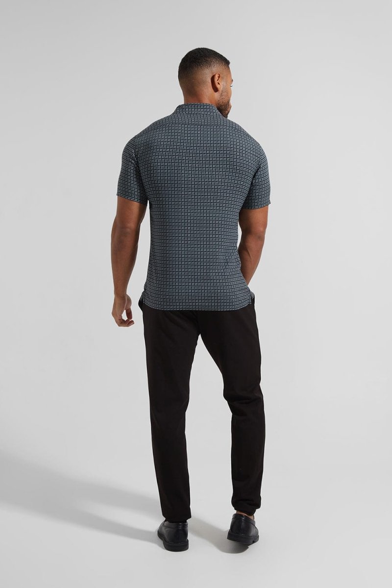 Shape Shift Printed Short Sleeve Shirt - TAILORED ATHLETE - ROW