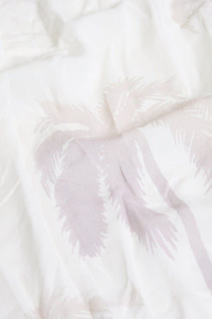 Printed Shirt in Stone Faded Palm - TAILORED ATHLETE - ROW