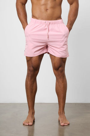 Plain Swim Short in Pale Pink - TAILORED ATHLETE - ROW