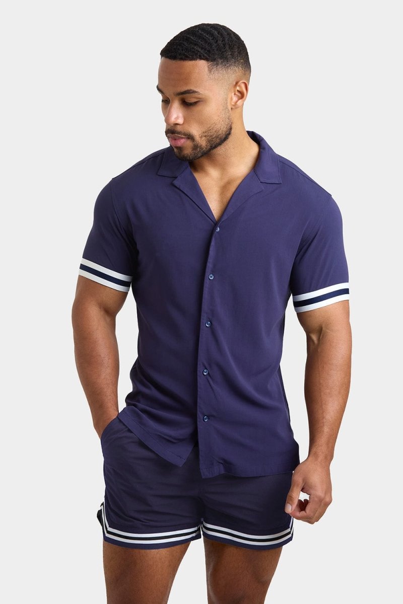 Resort Shirt in Navy - TAILORED ATHLETE - ROW