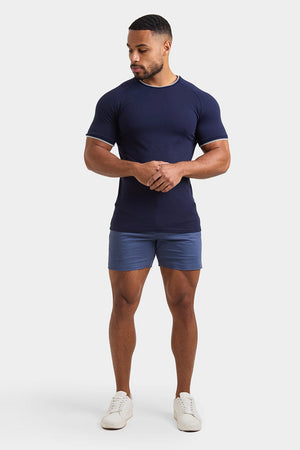 Tipped T-Shirt in Navy - TAILORED ATHLETE - ROW