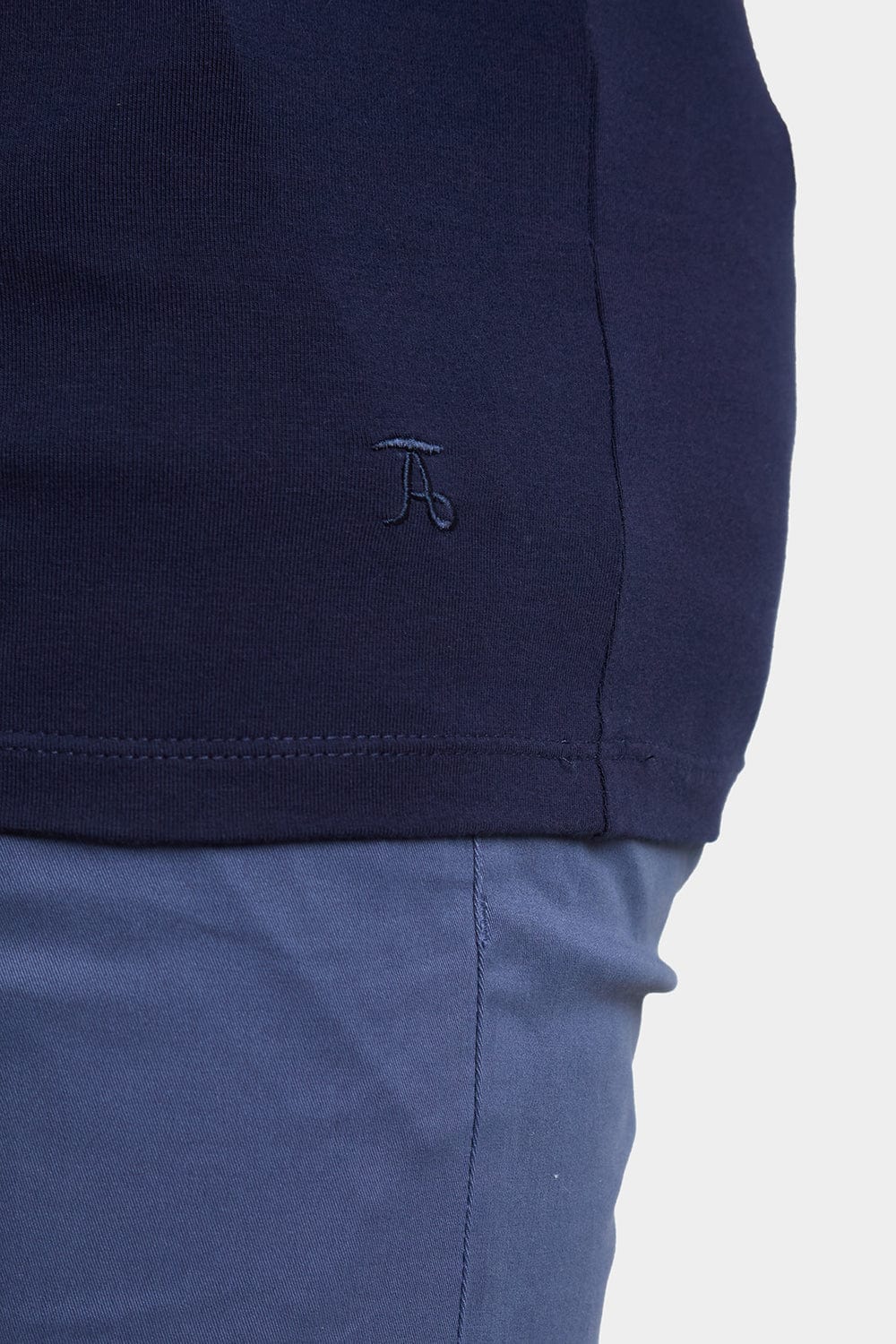 Tipped T-Shirt in Navy - TAILORED ATHLETE - ROW