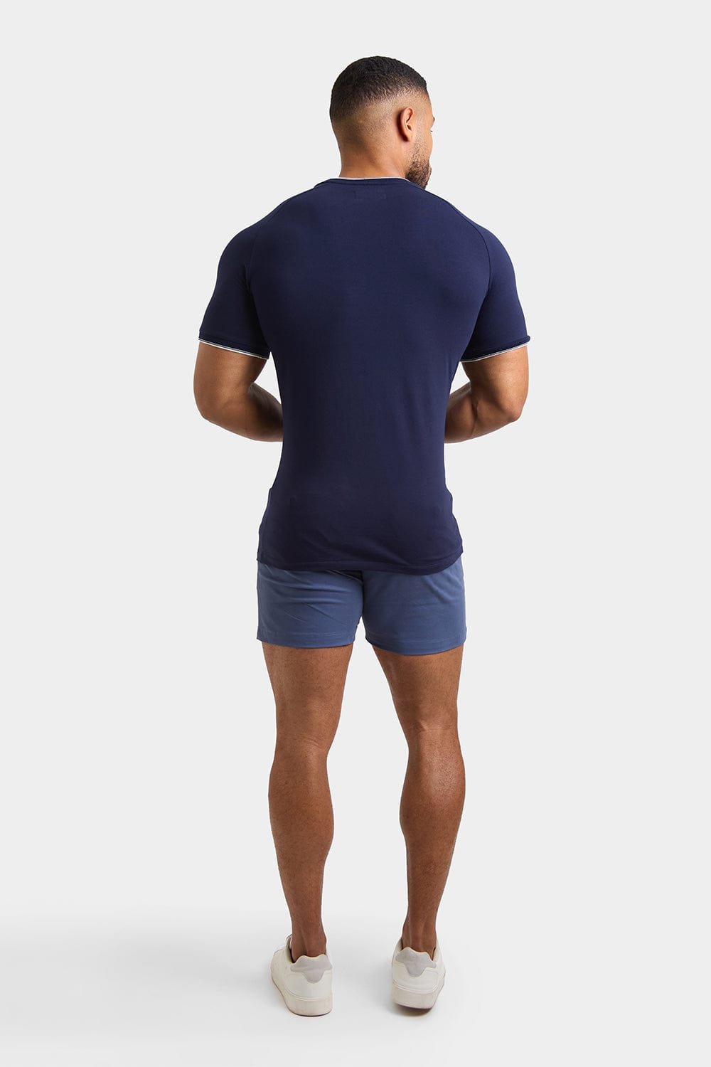 Tipped T-Shirt in Navy - TAILORED ATHLETE - ROW