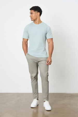 Textured Jersey T-Shirt in Sage - TAILORED ATHLETE - ROW